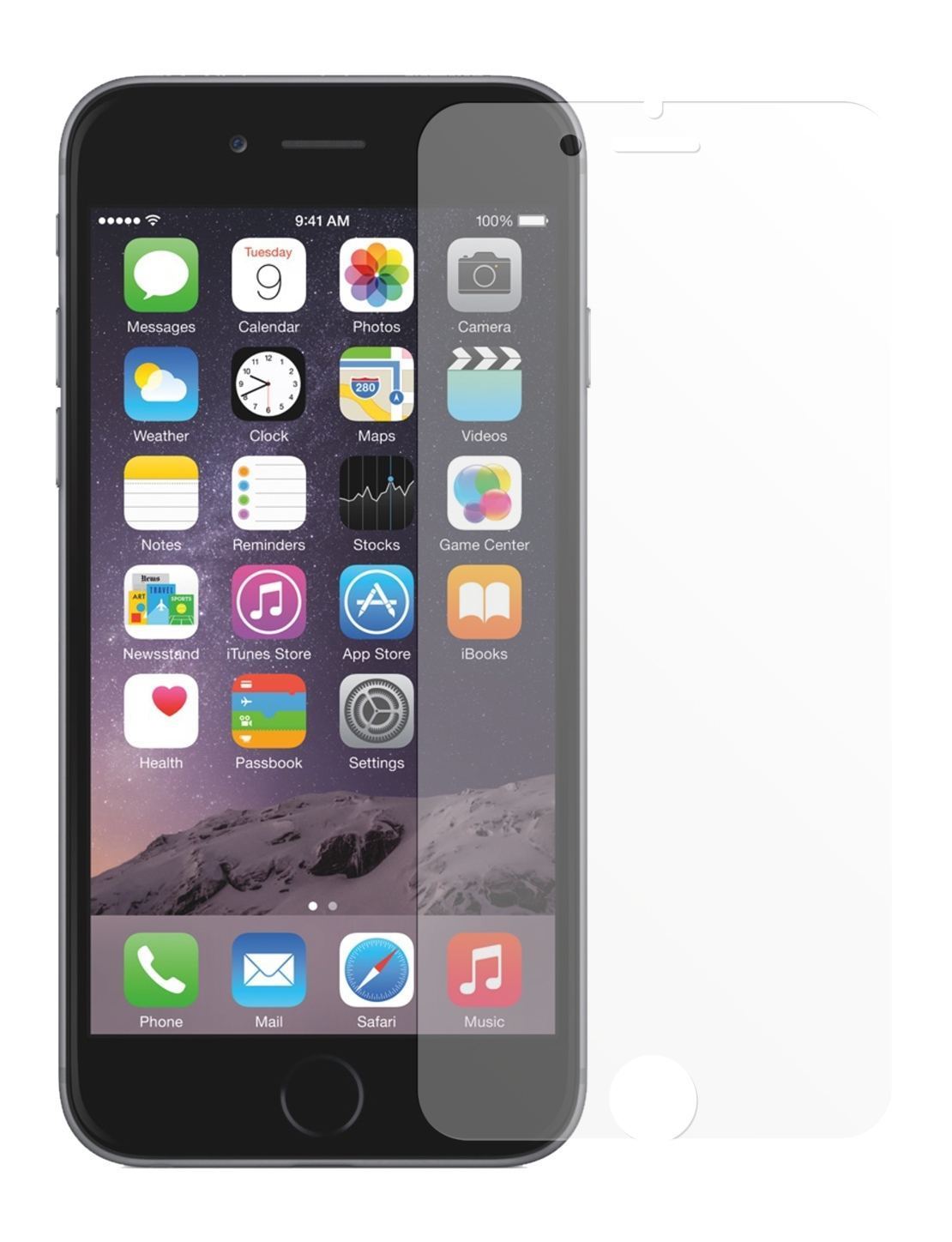2x Schutzfolie matt für iPhone 6S Apple Display-Sc (2)