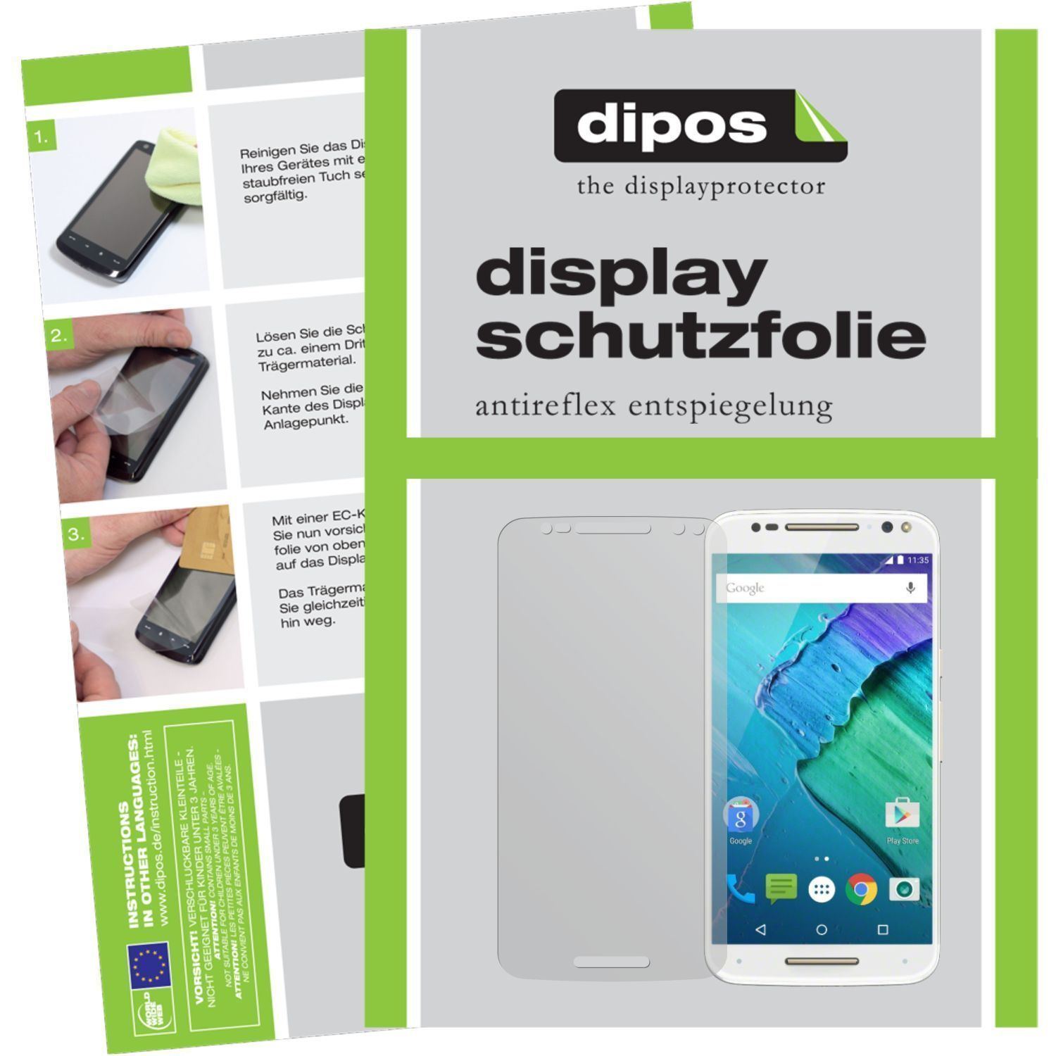 2x Schutzfolie matt für Moto X Style Motorola Disp (1)