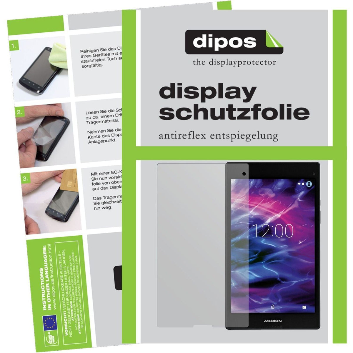 2x Schutzfolie matt für LifeTab P8312 Medion Displ (1)
