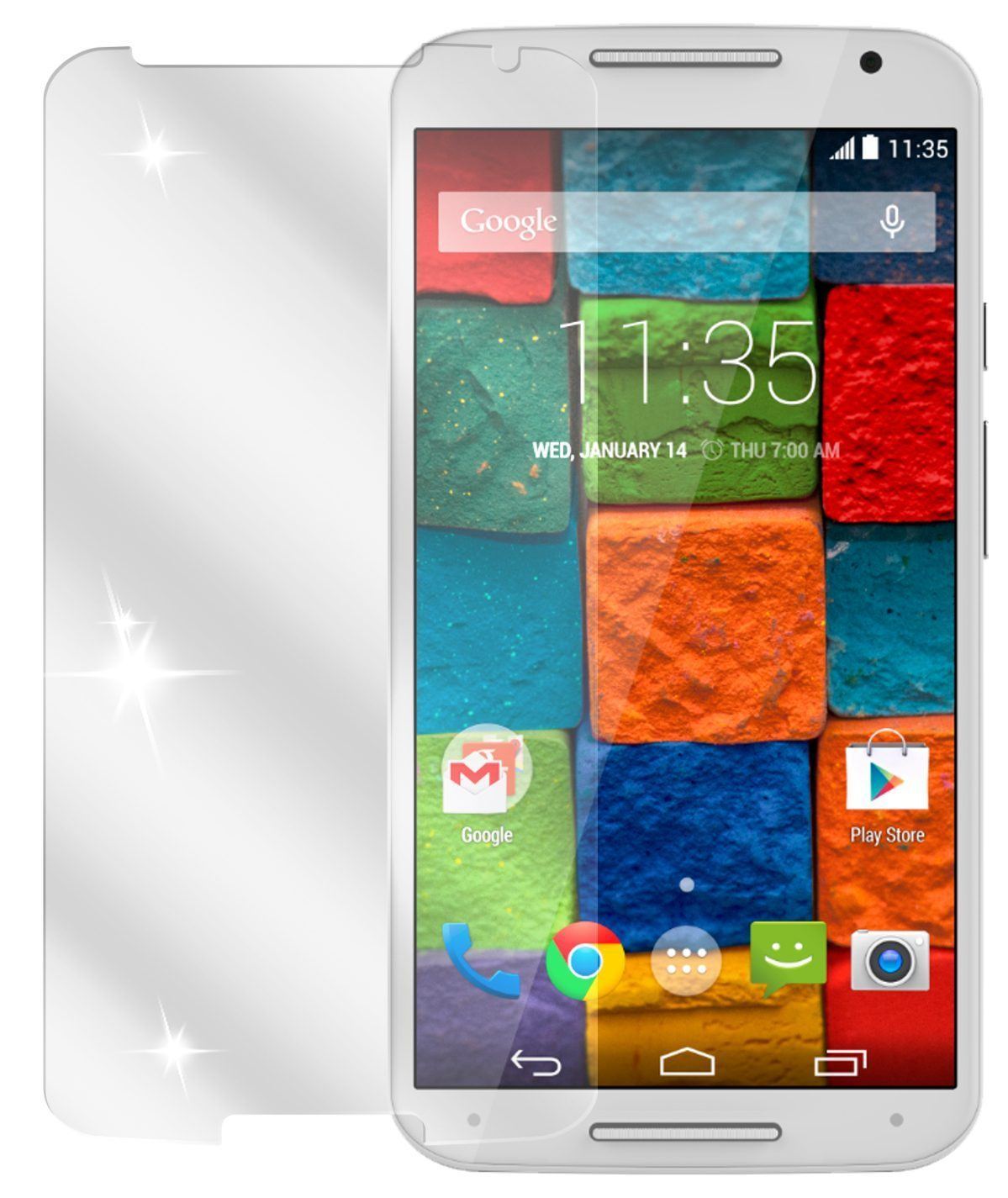 6x Schutzfolie klar für Moto X (2. Gen.) Motorola  (2)
