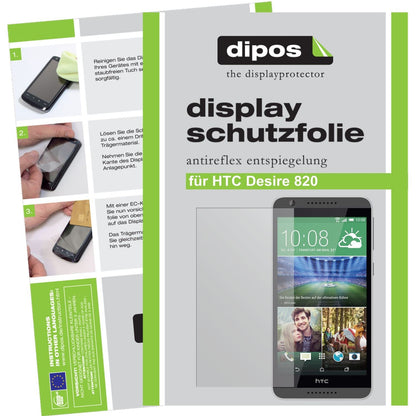 6x Schutzfolie matt für Desire 820 HTC Display-Sch (1)