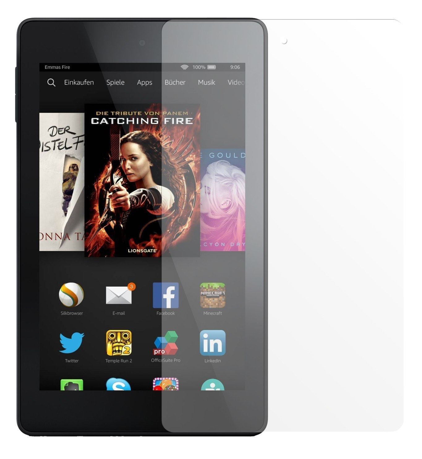 2x Schutzfolie matt für fire HD 6 Amazon Display-S (2)