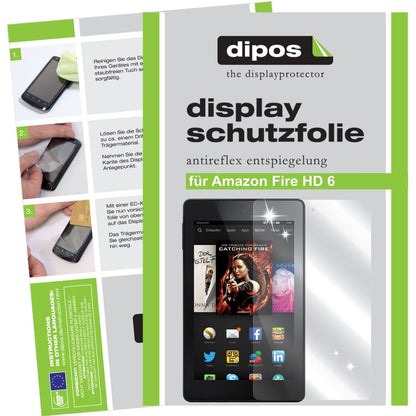 2x Schutzfolie klar für fire HD 6 Amazon Display-S (1)