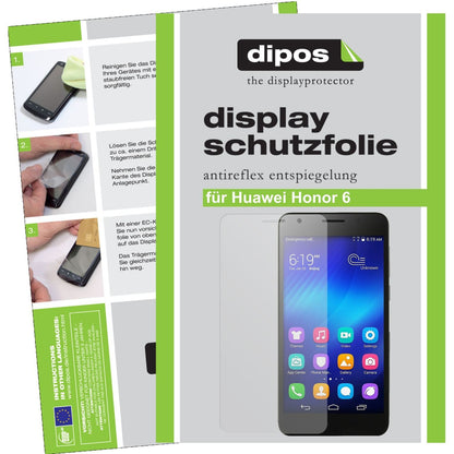 6x Schutzfolie matt für Honor 6 Huawei Display-Sch (1)
