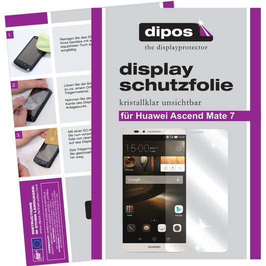 2x Schutzfolie klar für Ascend Mate 7 Huawei Displ (1)