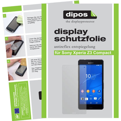 2x Schutzfolie matt für Xperia Z3 Compact Sony Dis (1)