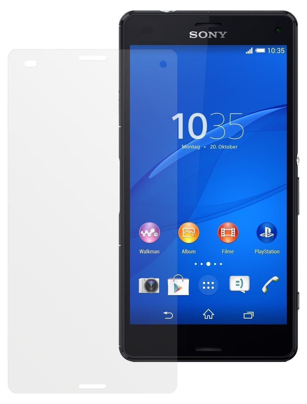 2x Schutzfolie matt für Xperia Z3 Compact Sony Dis (2)