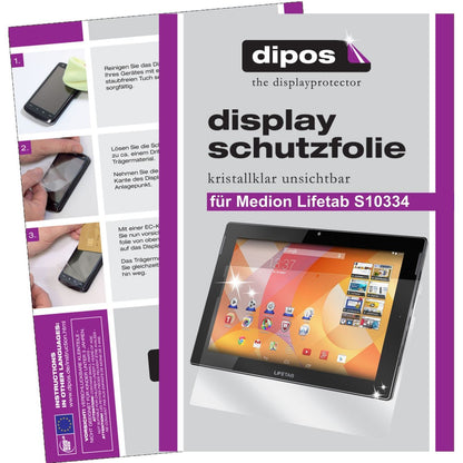 3x Schutzfolie klar für Lifetab S10334 / S10345 /  (1)