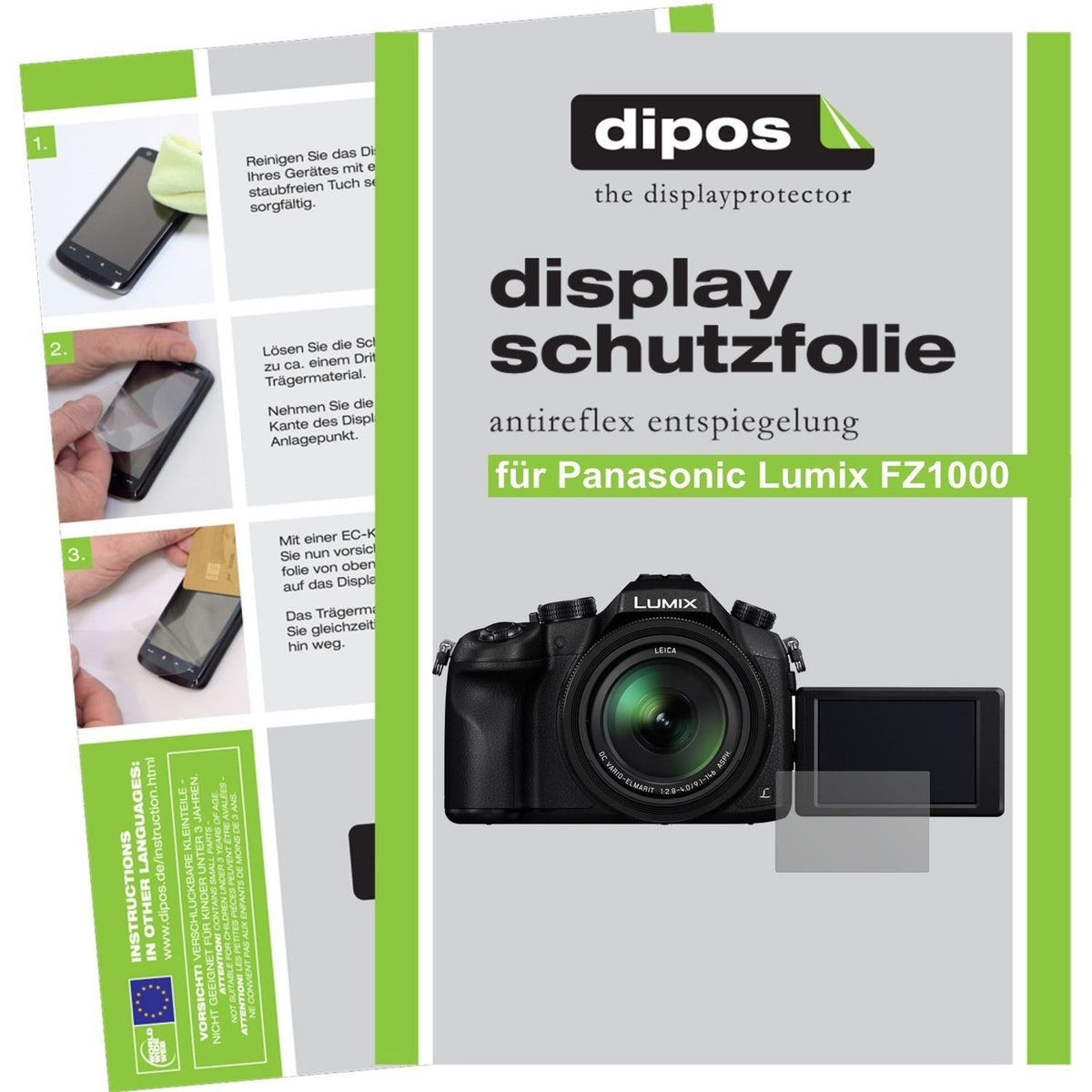 6x Schutzfolie matt für Lumix FZ1000 Panasonic Dis (1)