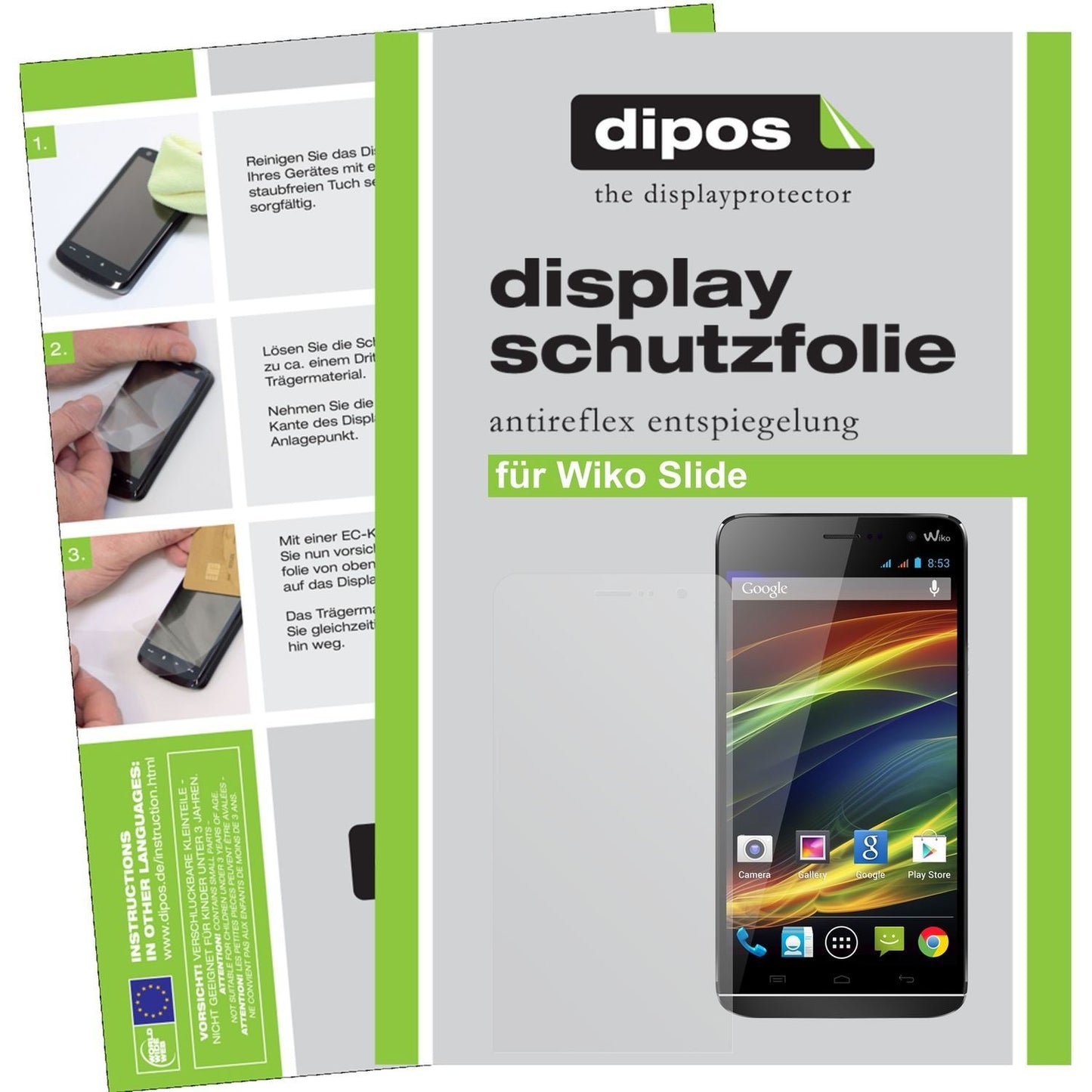 6x Schutzfolie matt für Slide Wiko Display-Schutzf (1)