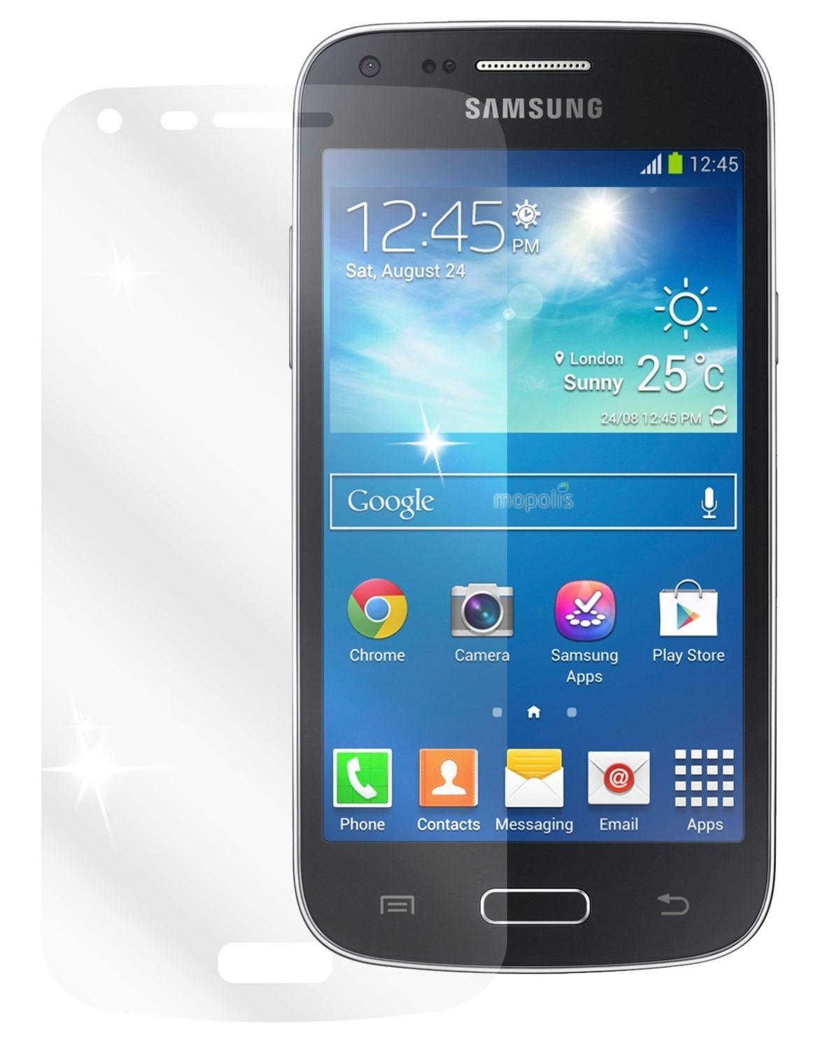 6x Schutzfolie klar für Galaxy Core LTE Samsung Di (2)
