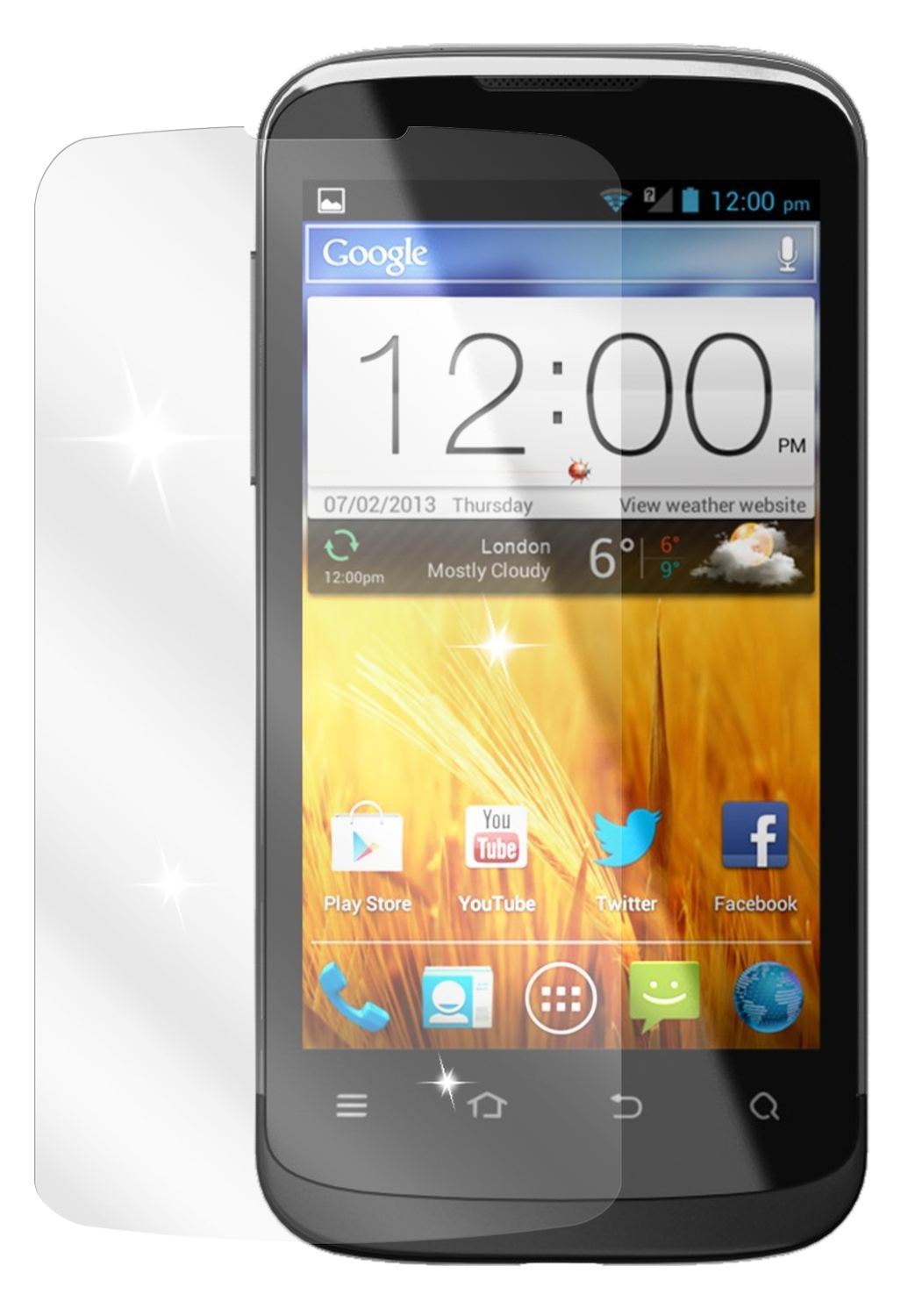 6x Schutzfolie klar für Blade 3 ZTE Display-Schutz (2)