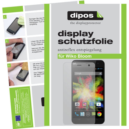 6x Schutzfolie matt für Bloom Wiko Display-Schutzf (1)