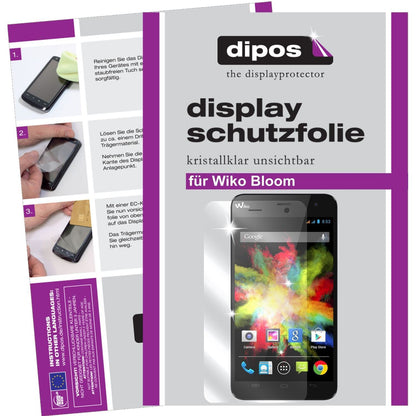 6x Schutzfolie klar für Bloom Wiko Display-Schutzf (1)