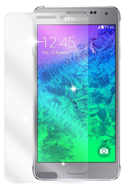 2x Schutzfolie klar für Galaxy Alpha Samsung Displ (2)