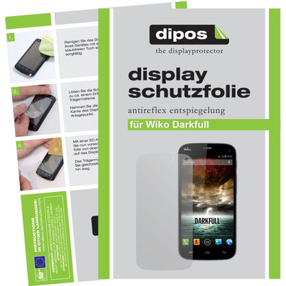 6x Schutzfolie matt für Darkfull Wiko Display-Schu (1)