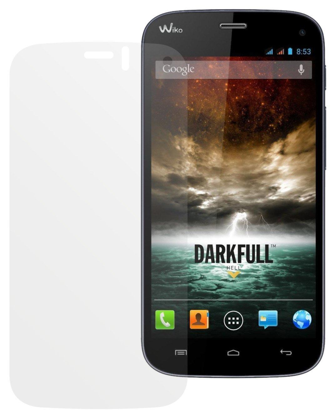 6x Schutzfolie matt für Darkfull Wiko Display-Schu (2)