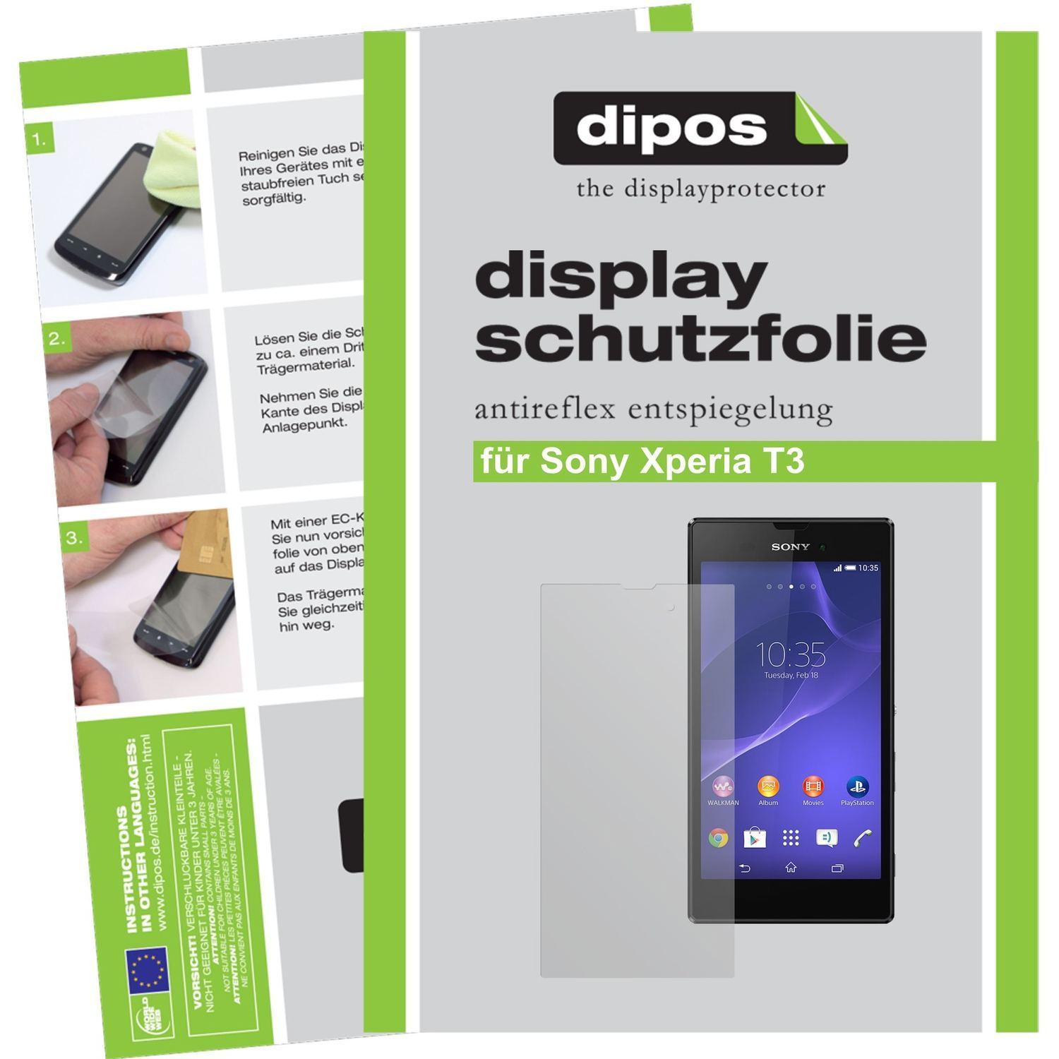 6x Schutzfolie matt für Xperia Style Sony Display- (1)