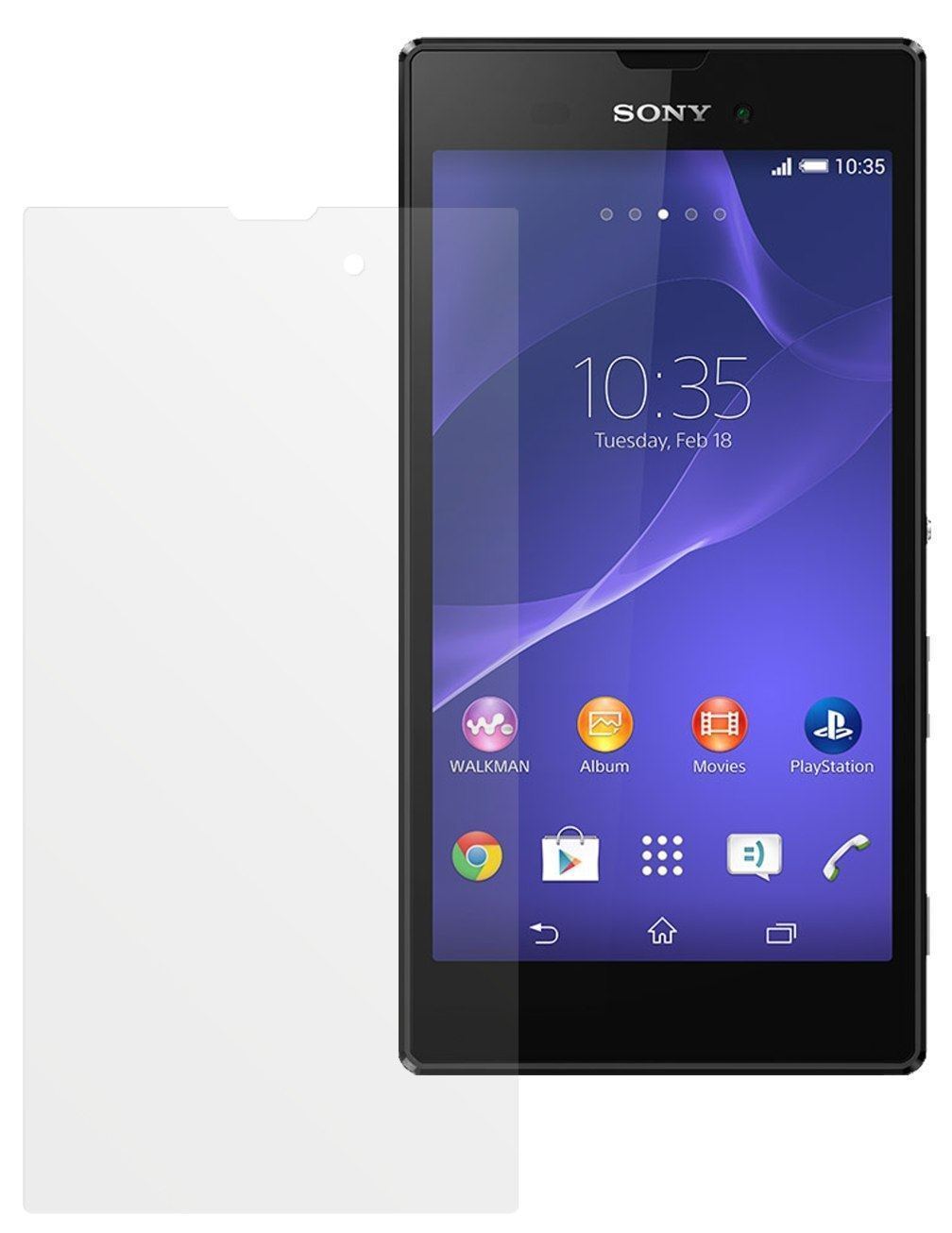 6x Schutzfolie matt für Xperia Style Sony Display- (2)