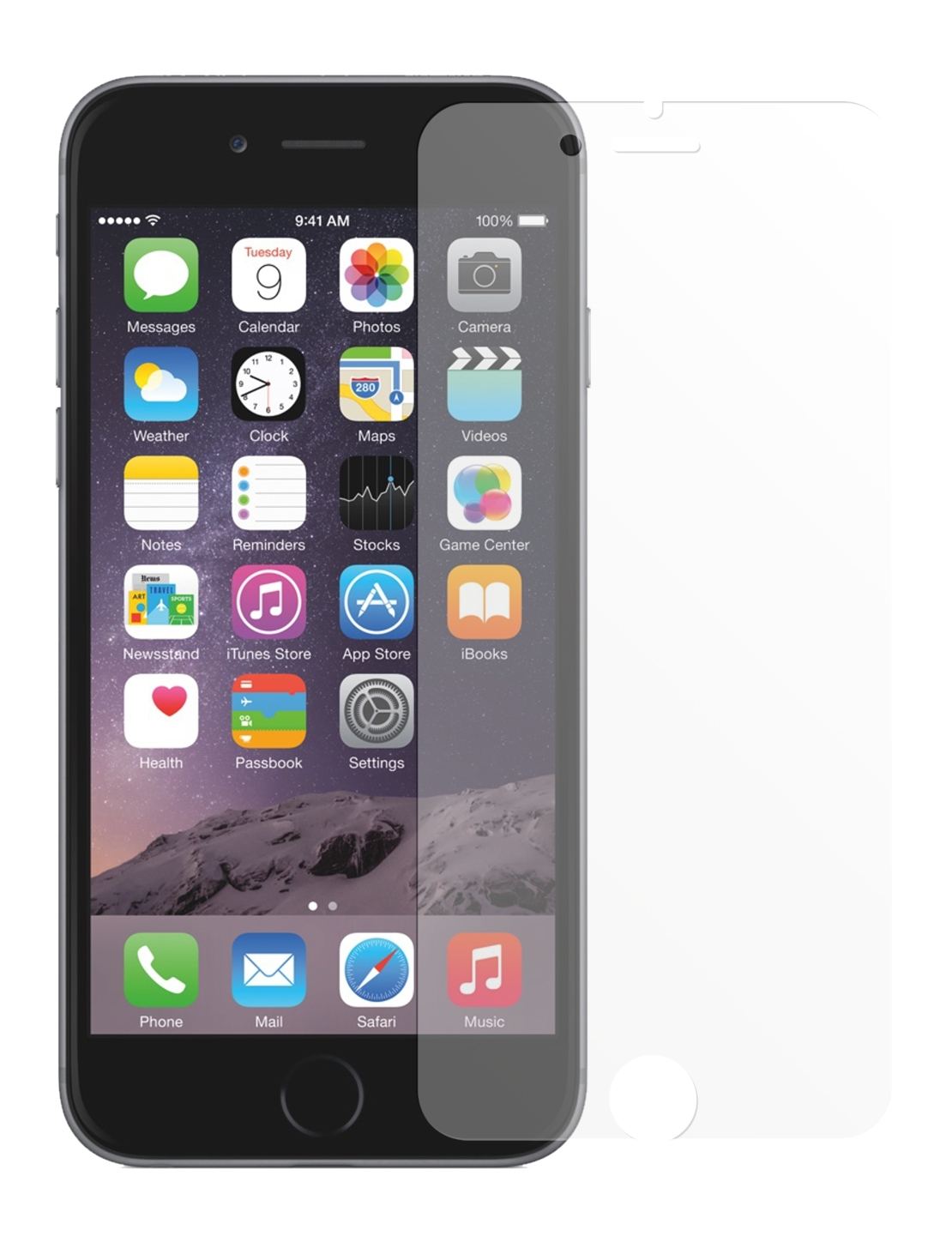 2x Schutzfolie matt für iPhone 6 / 6S (4,7 Zoll) A (2)
