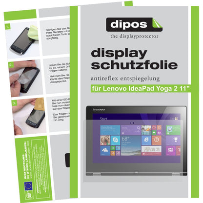 2x Schutzfolie matt für IdeaPad Yoga 2 11 Zoll Len (1)