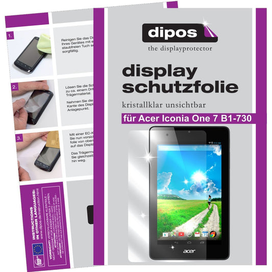 2x Schutzfolie klar für Iconia One 7 B1-730 Acer D (1)
