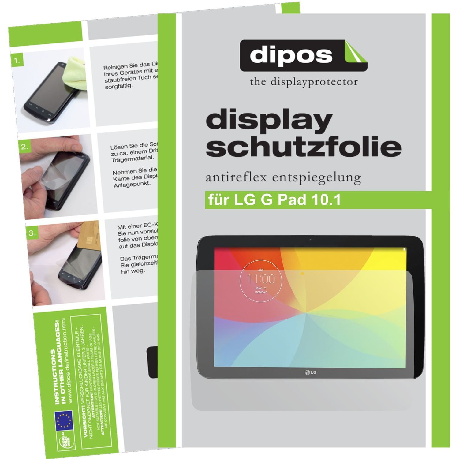 2x Schutzfolie matt für G Pad 10.1 LG Display-Schu (1)