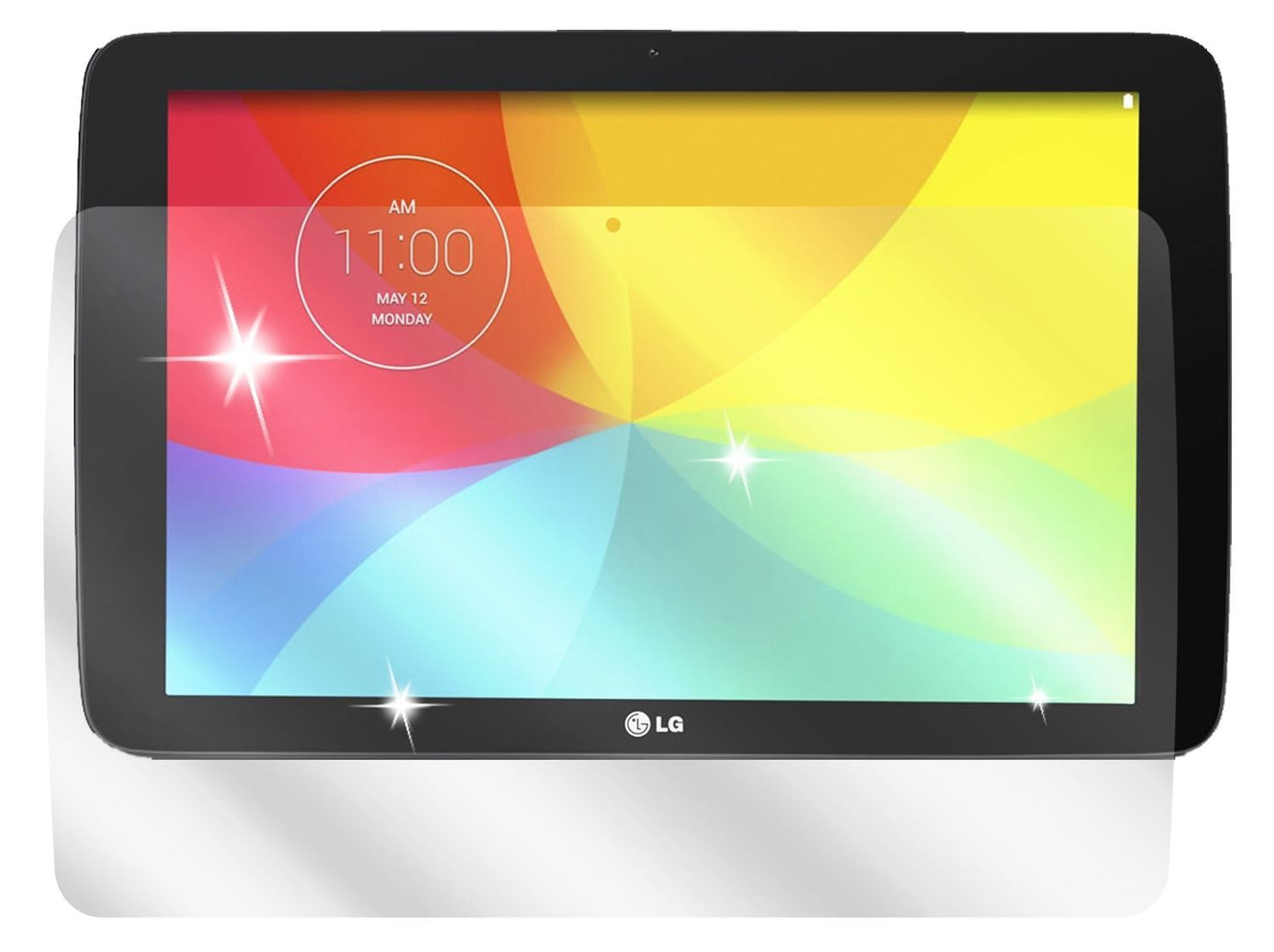 2x Schutzfolie klar für G Pad 10.1 LG Display-Schu (2)