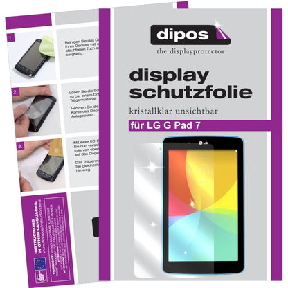 2x Schutzfolie klar für G Pad 7.0 LG Display-Schut (1)