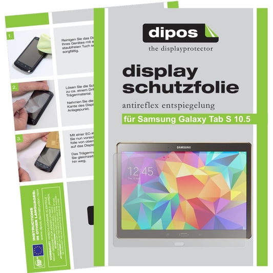 3x Schutzfolie matt für Galaxy Tab S 10.5 Samsung  (1)
