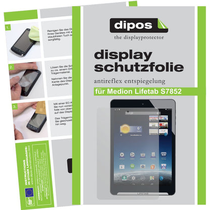 2x Schutzfolie matt für Lifetab S7852 MD 98625 Med (1)