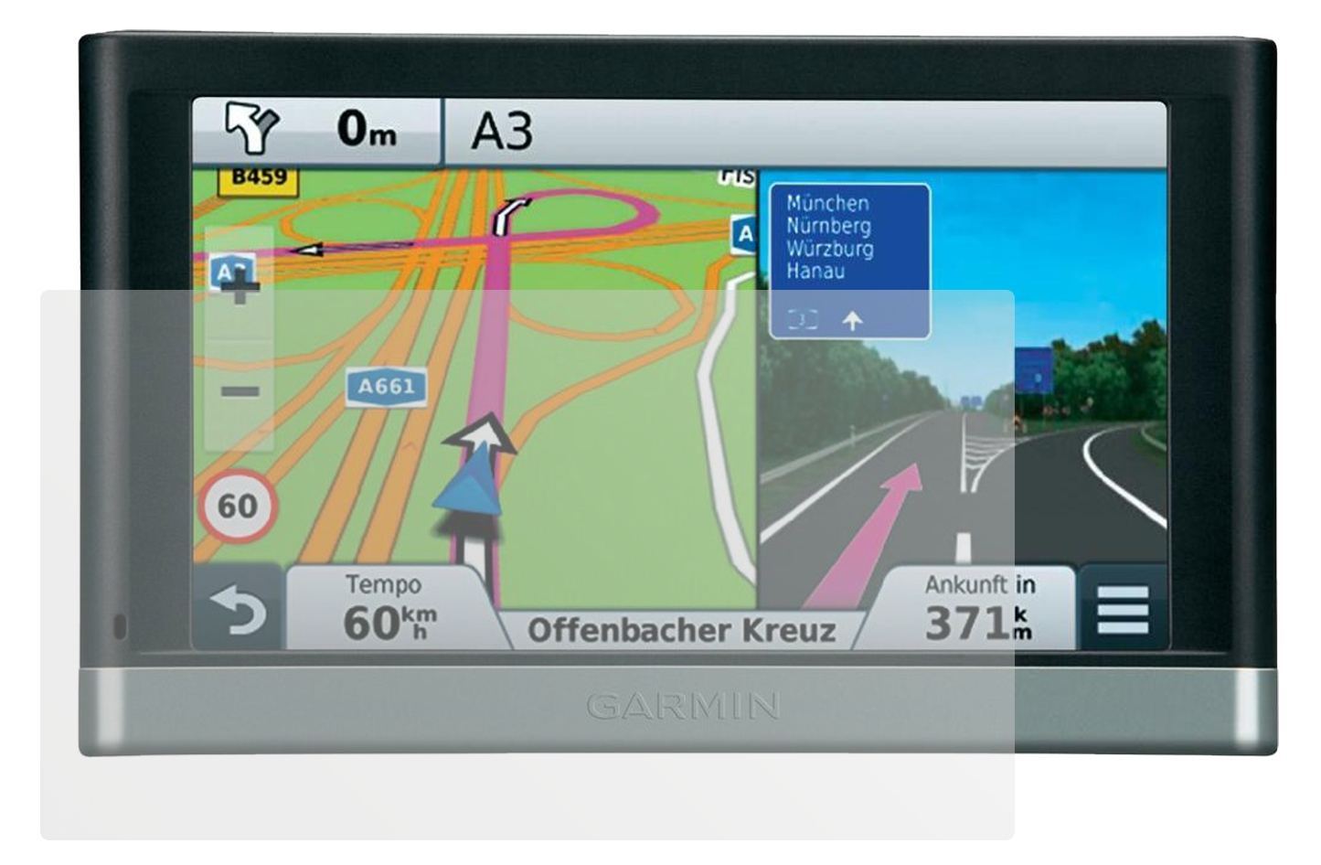 3x Schutzfolie matt für Nüvi 2597 Garmin Display-S (2)