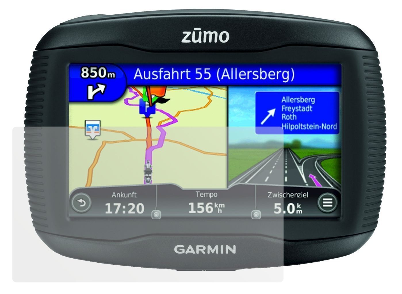 3x Schutzfolie matt für 390LM Zumo Garmin Display- (2)
