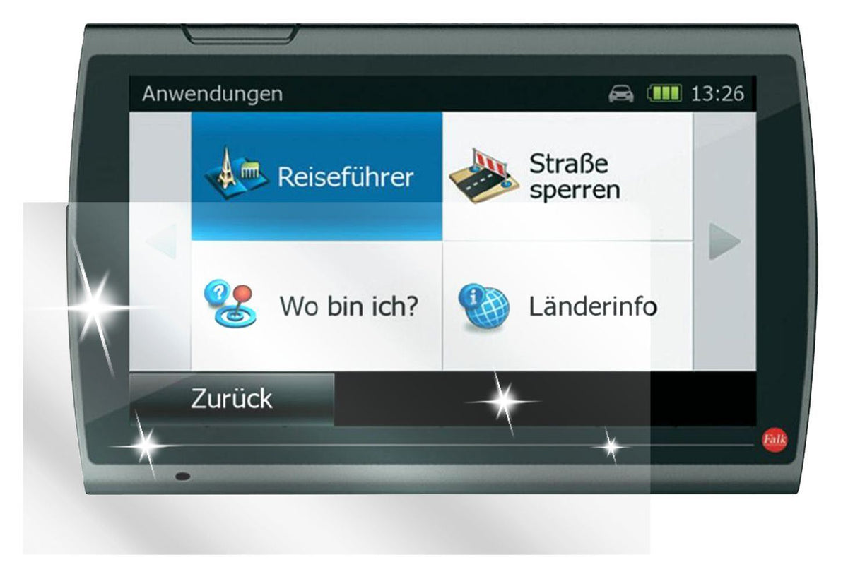3x Schutzfolie klar für Neo 520 Falk Display-Schut (2)