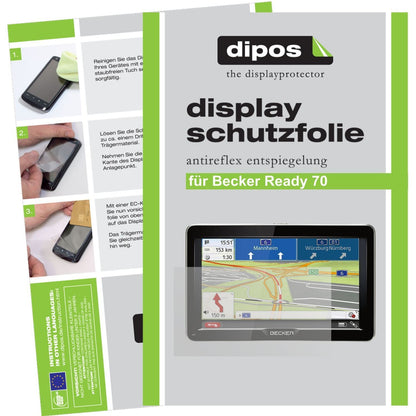 3x Schutzfolie matt für Ready 70 Becker Display-Sc (1)