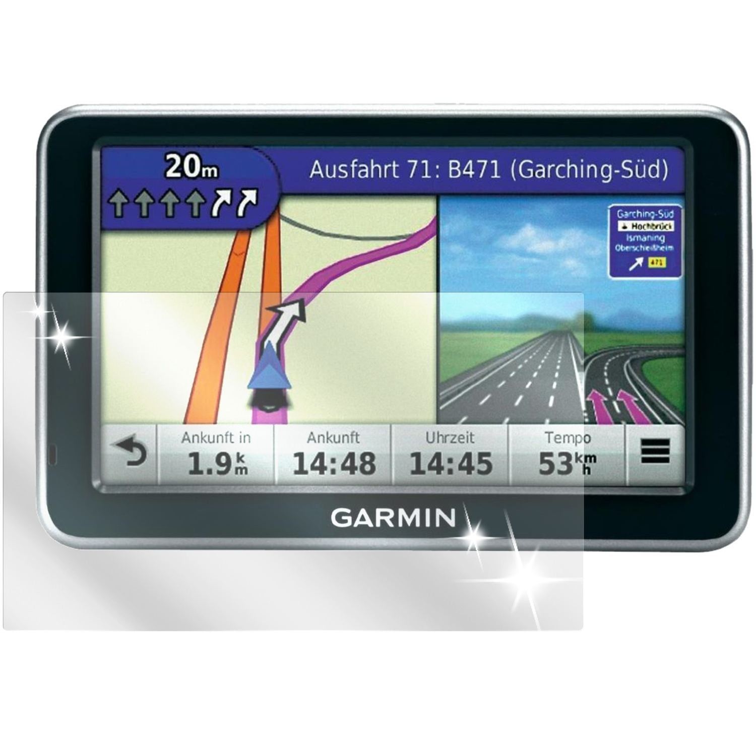 3x Schutzfolie klar für Nüvi 150T Garmin Display-S (2)
