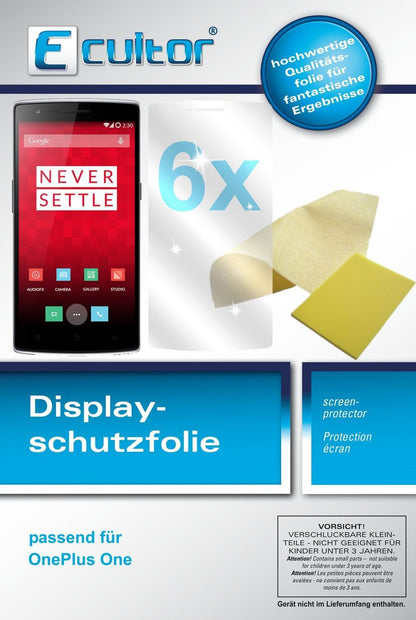 6x Schutzfolie klar für One OnePlus Display-Schutz (1)