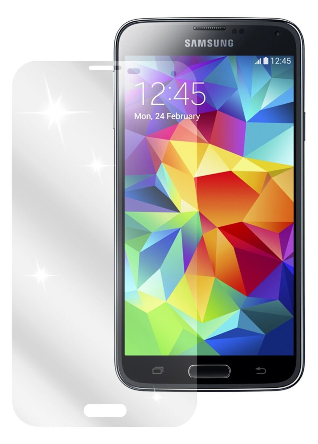 8x Schutzfolie matt für Galaxy S5 Samsung Display- (2)