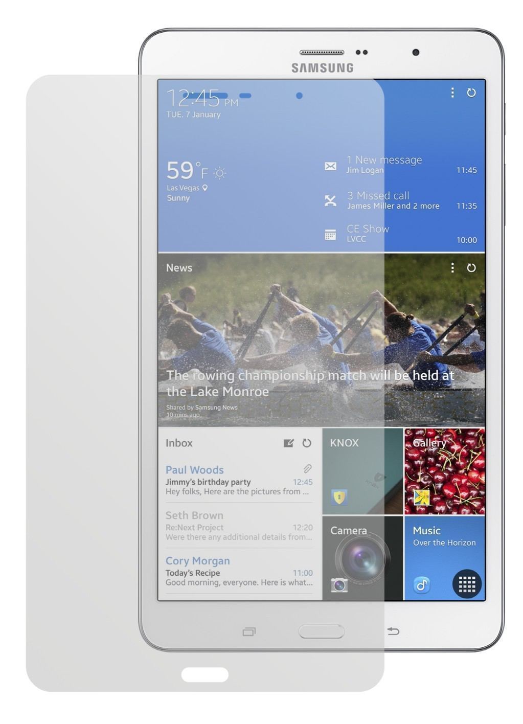 2x Schutzfolie matt für Galaxy Tab Pro 8.4 T325 Sa (2)