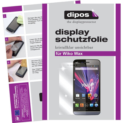 2x Schutzfolie klar für Wax Wiko Display-Schutzfol (1)