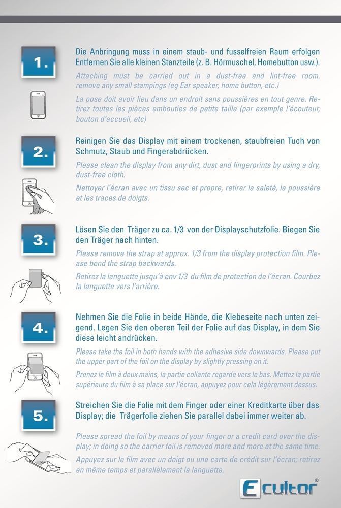 6x Schutzfolie klar für Ascend G610 Huawei Display (4)
