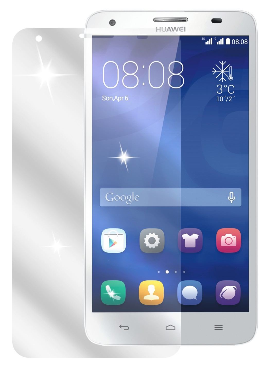 6x Schutzfolie klar für Ascend G750 Huawei Display (2)