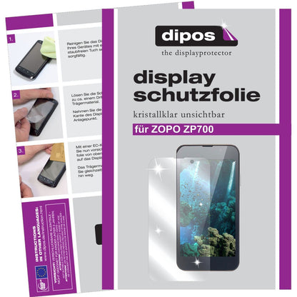2x Schutzfolie klar für ZP700 Zopo Display-Schutzf (1)