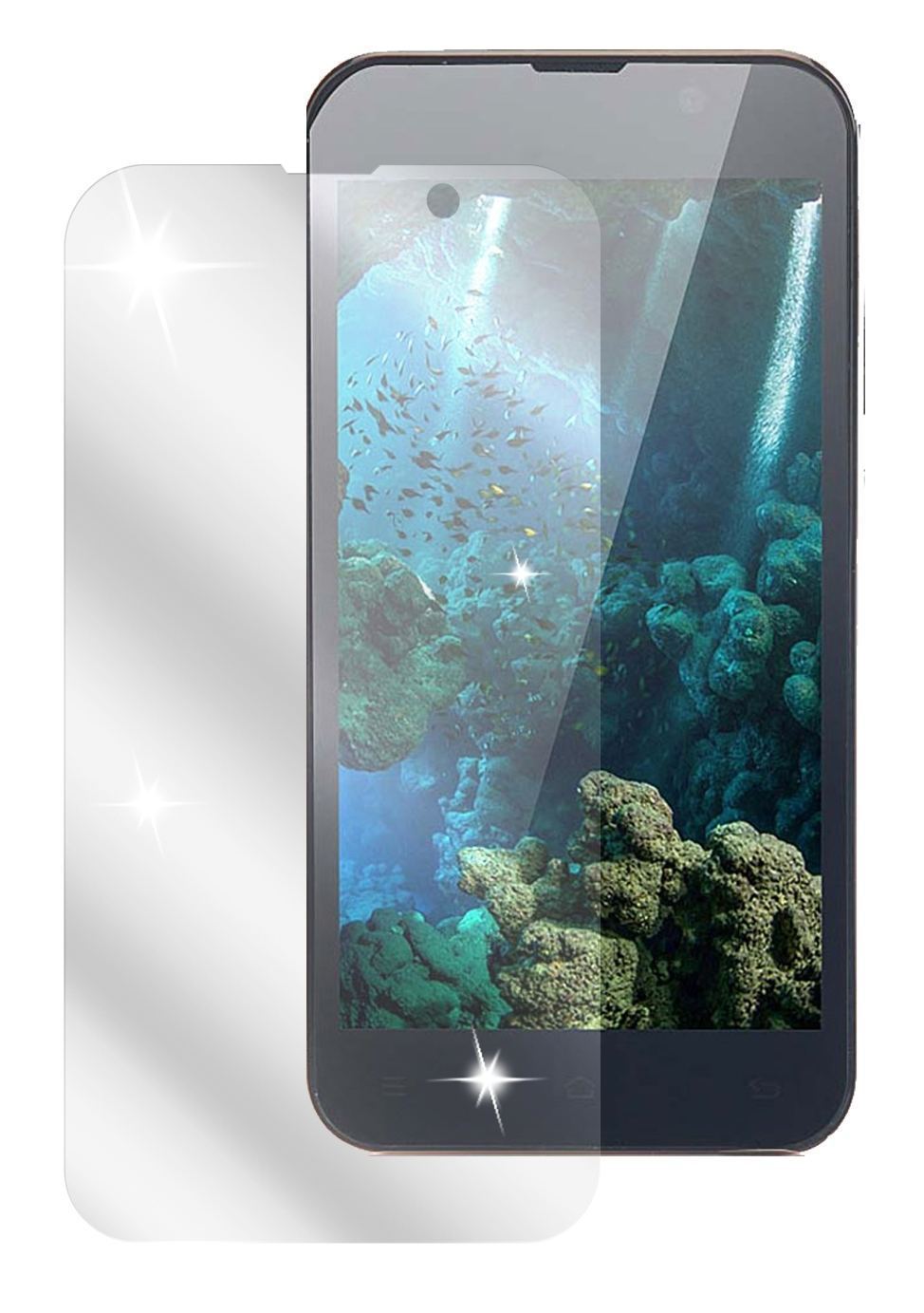 2x Schutzfolie klar für ZP700 Zopo Display-Schutzf (2)