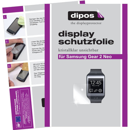 2x Schutzfolie klar für Gear 2 Neo Samsung Display (1)