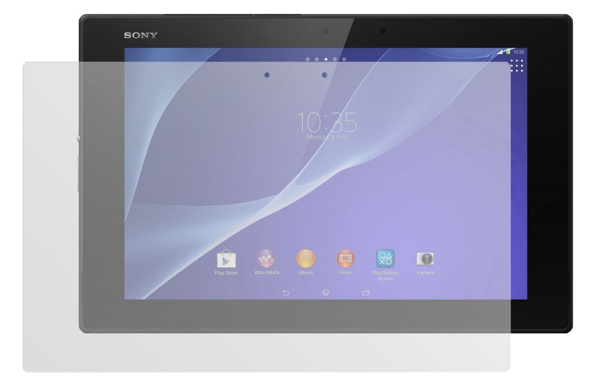 2x Schutzfolie matt für Xperia Tablet Z2 Sony Disp (2)