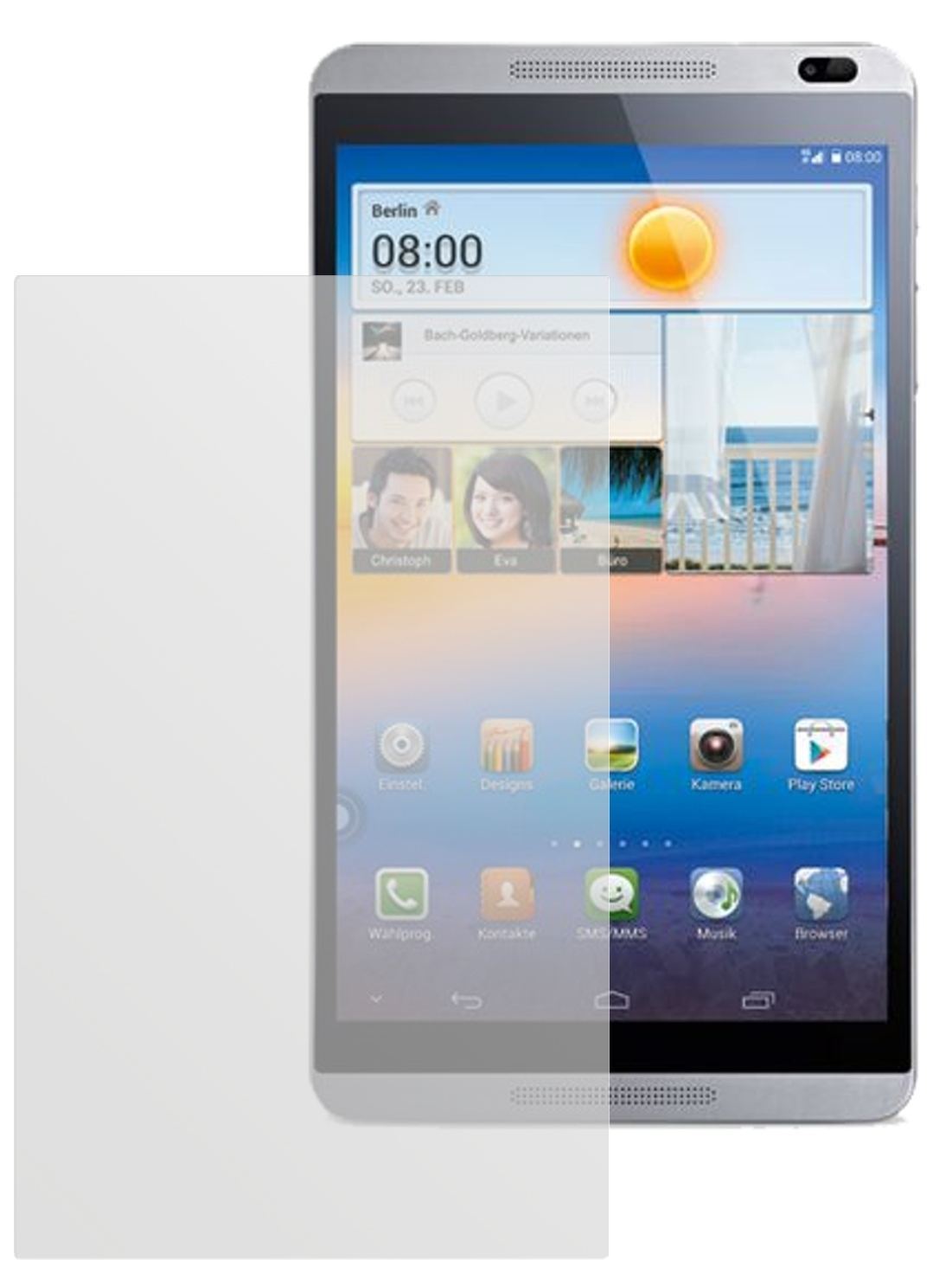 2x Schutzfolie matt für MediaPad M1 8.0 Huawei Dis (2)