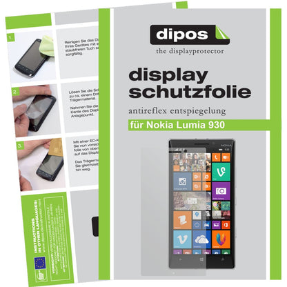 2x Schutzfolie matt für Lumia 930 Nokia Display-Sc (1)