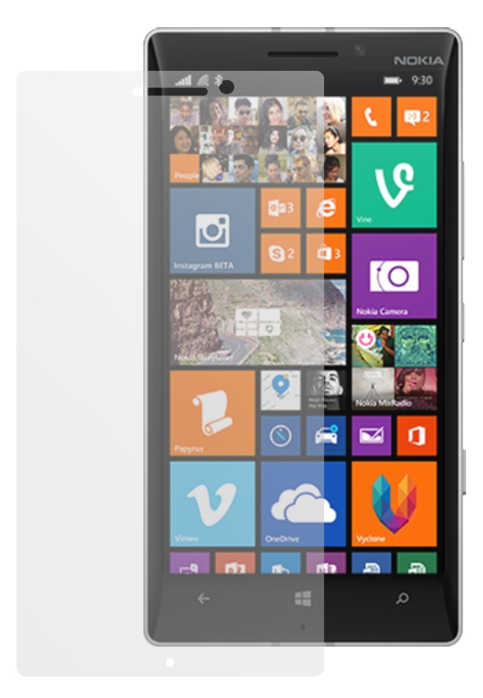 2x Schutzfolie matt für Lumia 930 Nokia Display-Sc (2)