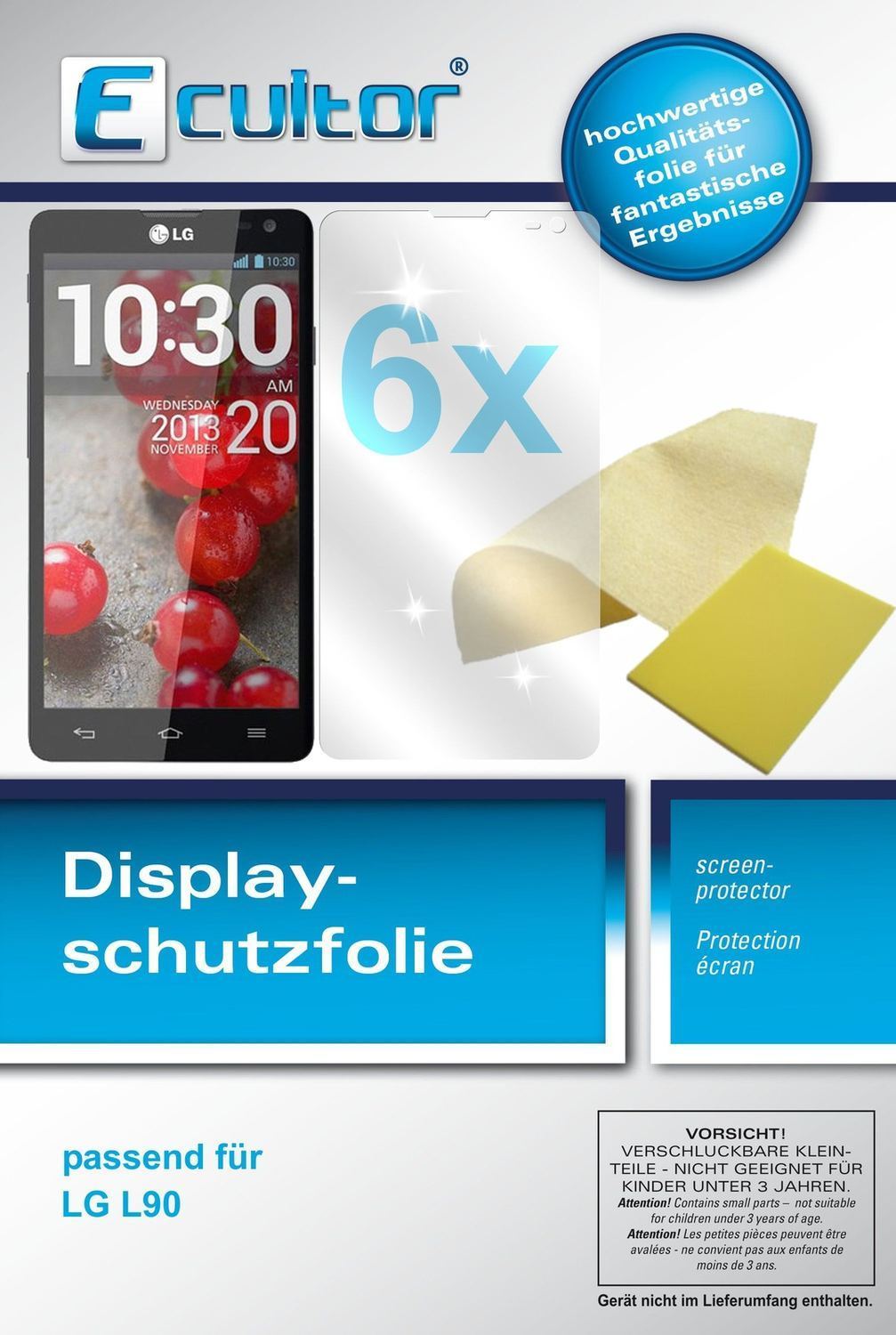 6x Schutzfolie klar für L90 LG Display-Schutzfolie (1)